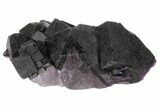 Dark Purple Cubic Fluorite Crystal Cluster - China #128864-1